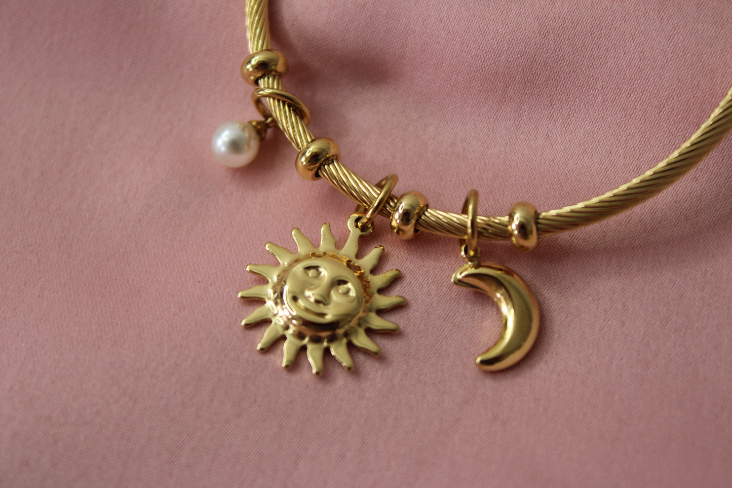 Jonc Astria Plaqué or