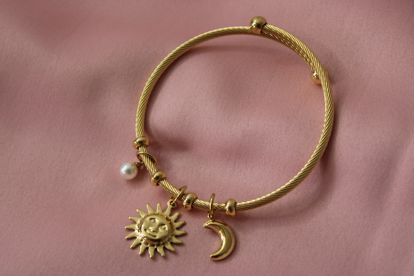 Jonc Astria Plaqué or