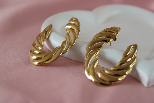 Boucle d'Oreilles Emily Plaqué or