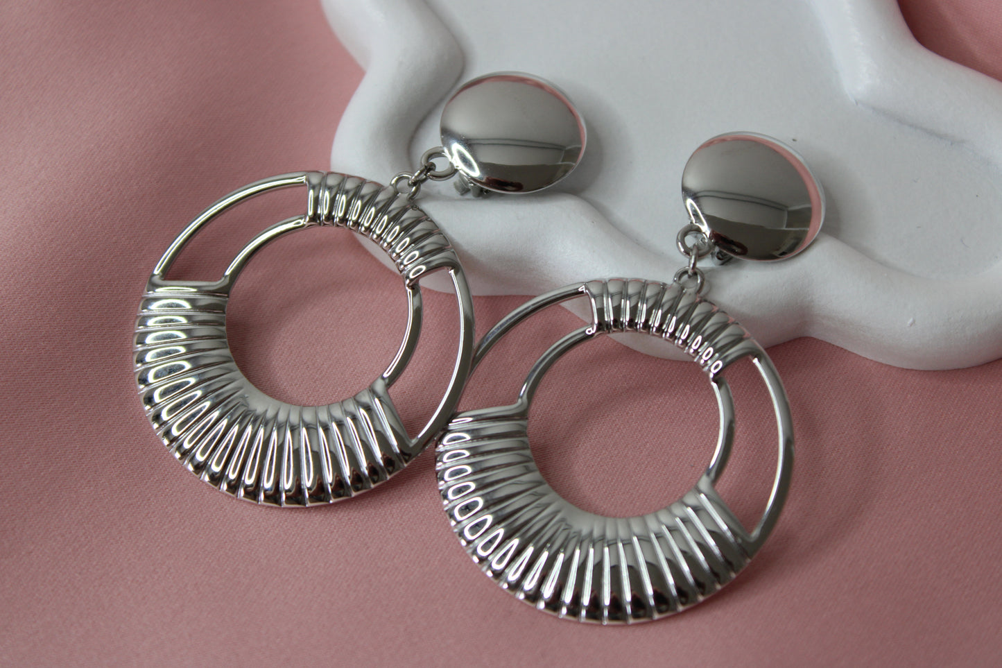 Boucles d'oreilles Alyma Argentées