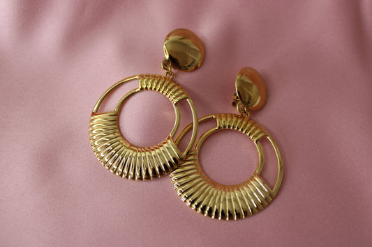 Boucles d'oreilles Alyma Plaqué or